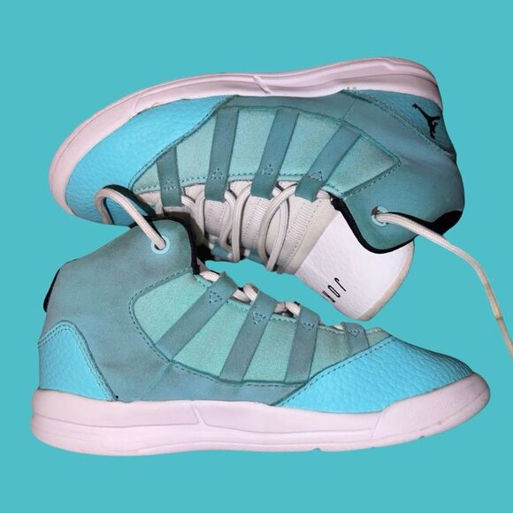 Toddler Jordan Max Aura GS 'Light Aqua' Sneakers Size 10 C - Picture 7 of 9